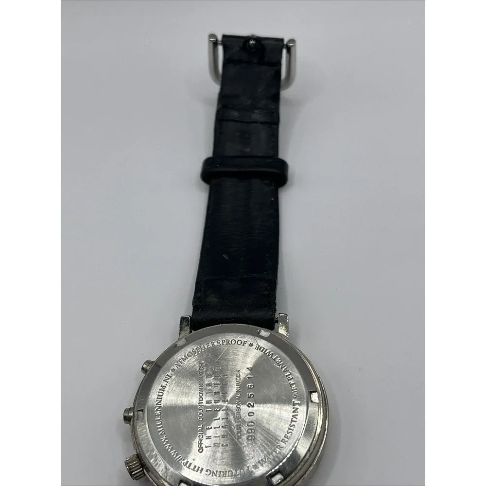 The‎ Third Millennium Challenge Wrist Watch Leather Band WR- New Battery